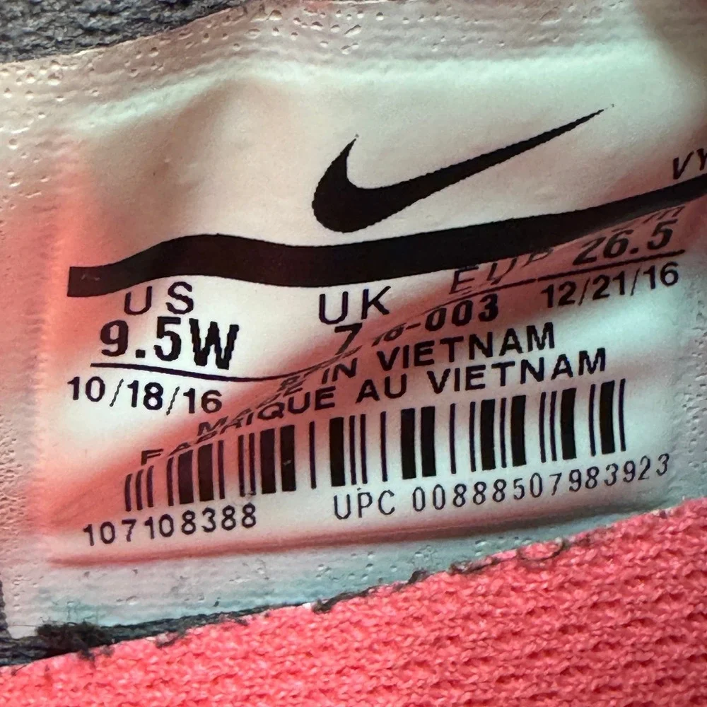 Nike‎ Flex Supreme TR5 Training Women 9.5W Dark Grey Coral Athletic Shoes